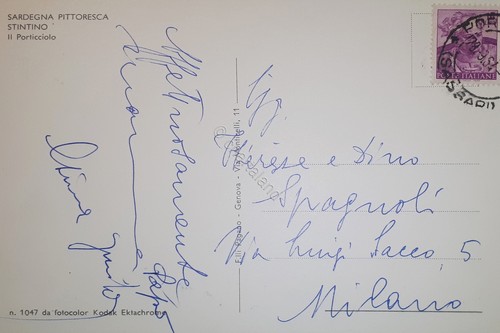 Cartolina - Sardegna Pittoresca - Stintino - Il Porticciolo - 1964 - Picture 2 of 2