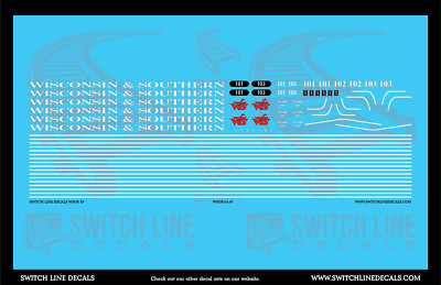 HO Scale Wisconsin And Southern E9 Locomotive Decal Set | eBay