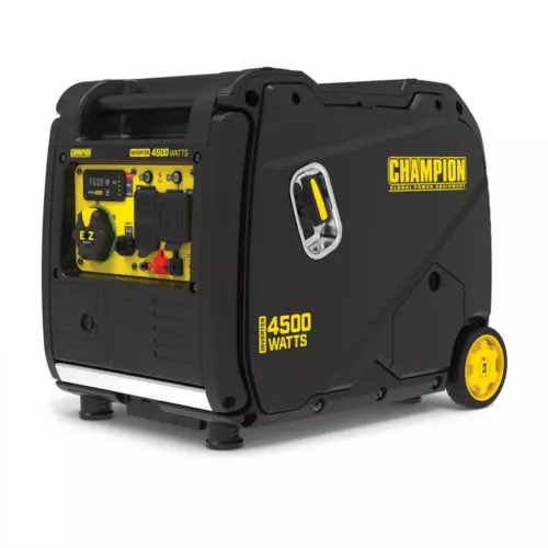 Champion 4,500-W Quiet Portable RV Ready Gas Powered Inverter Generator, Black