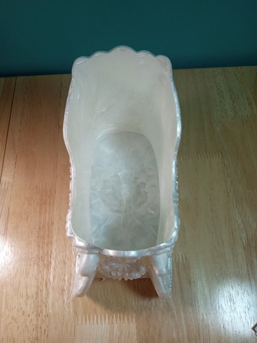 Weihnachtsmann Werkbank Schlitten weiß Acryl Weihnachtsdeko - Bild 6 von 14