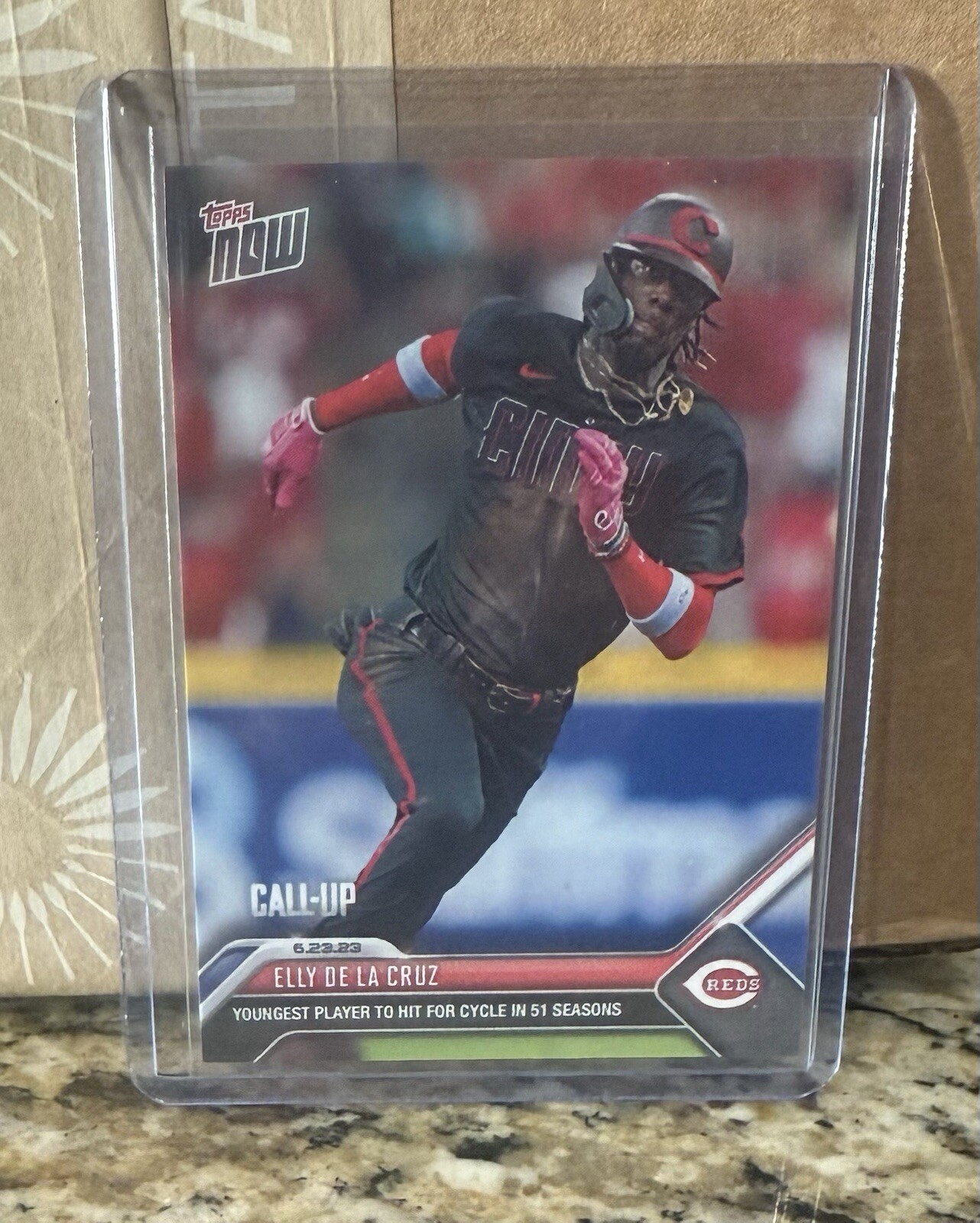 Elly De La Cruz 2023 Topps Now #485 Base (Print Run: 28,242