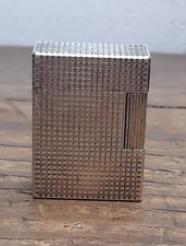 Vintage S.T. Dupont Silver Plated Lighter Small Model Made in France Collectible