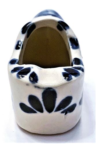 Vintage Hand Painted Porcelain Delft Blue TINY 2” Dutch Clog Ash Tray - Picture 4 of 9