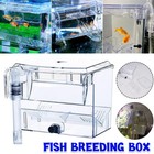 Aquarium Isolation Breeding Box Guppy Hatch Feeding Pneumatic Electric Fish Tank