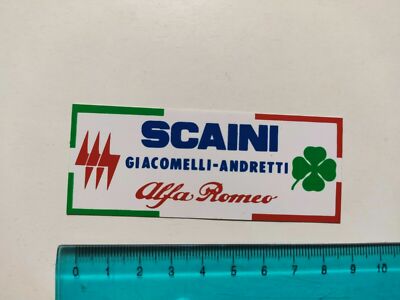 STICKER ALFA ROMEO SCAINI STICKER STICKER VINTAGE 80s ORIGINAL
