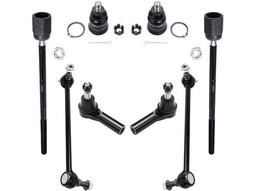 TRQ 8 pc Kit Front Ball Joint Sway Bar Link Tie Rod End LH RH for