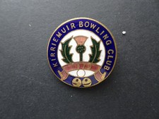 LBB038 GB  Kirriemuir Vintage Lawn Bowls Association Enamel Badge