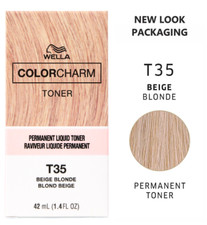 WELLA T35TONER - PERMANENT LIQUID HAIR TONER - BEIGE BLONDE - FREE POSTAGE