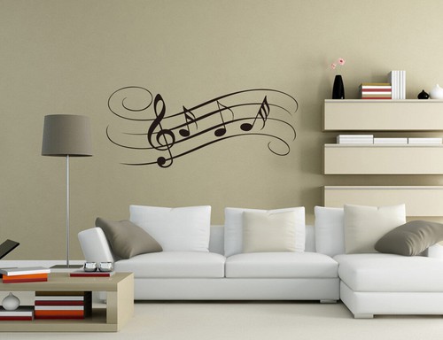 Music Note Clef Wall Sticker Mural Decal Art Home Decor Quote UK pq152 - 第 1/4 張圖片
