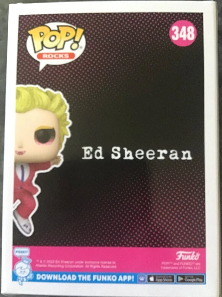 New Ed Sheeran Diamond Glitter Funko Pop Vinyl #348 - image 2 of 2