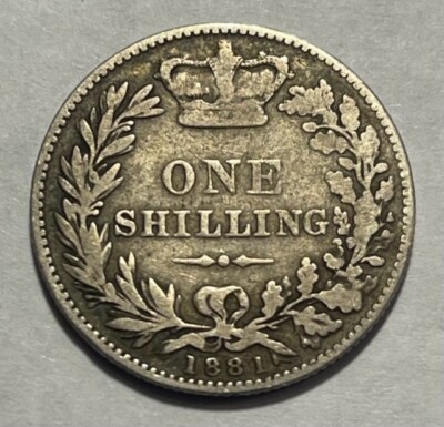 GREAT BRITAIN - Queen Victoria - Silver Shilling 1881 Km-734.4 | eBay