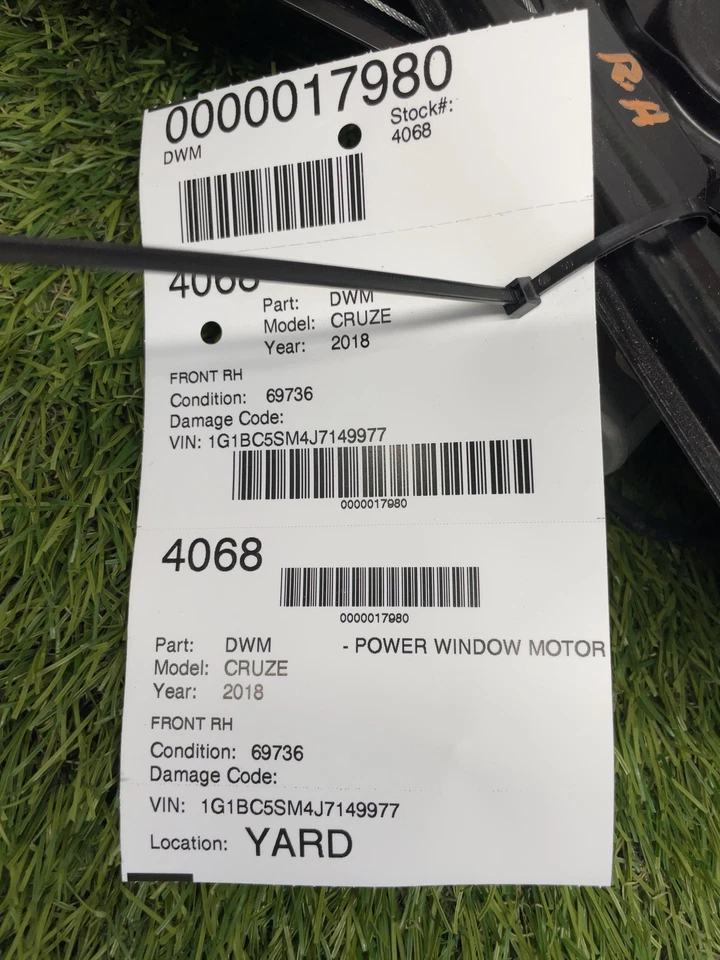 ✅ 2018 CHEVY CRUZE Right Power Window Motor Front Rh OEM - Image 3 of 3