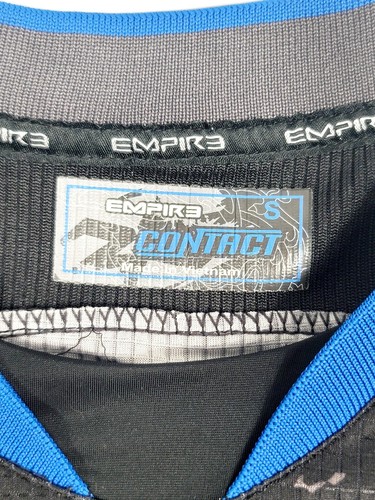 Empire CONTACT Paintball Gear Adult SMALL Long Sleeve Combat BLACK & BLUE Padded - Picture 4 of 24