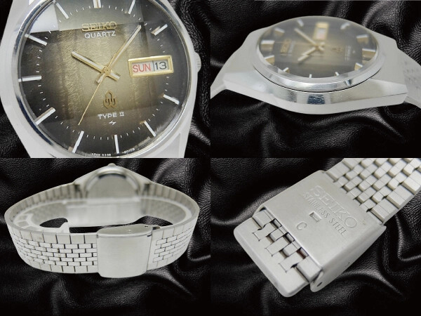 SEIKO TYPE II 4336-8060 クォーツ 腕時計動作品 Seiko Type 2 4336-8060 Day Date Vintage 1977 Quartz Mens