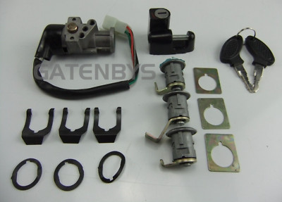 Für Honda SA50 ELITE 50 NH80 Schlosssatz Zündschloss Sitz Barrel Key Vision