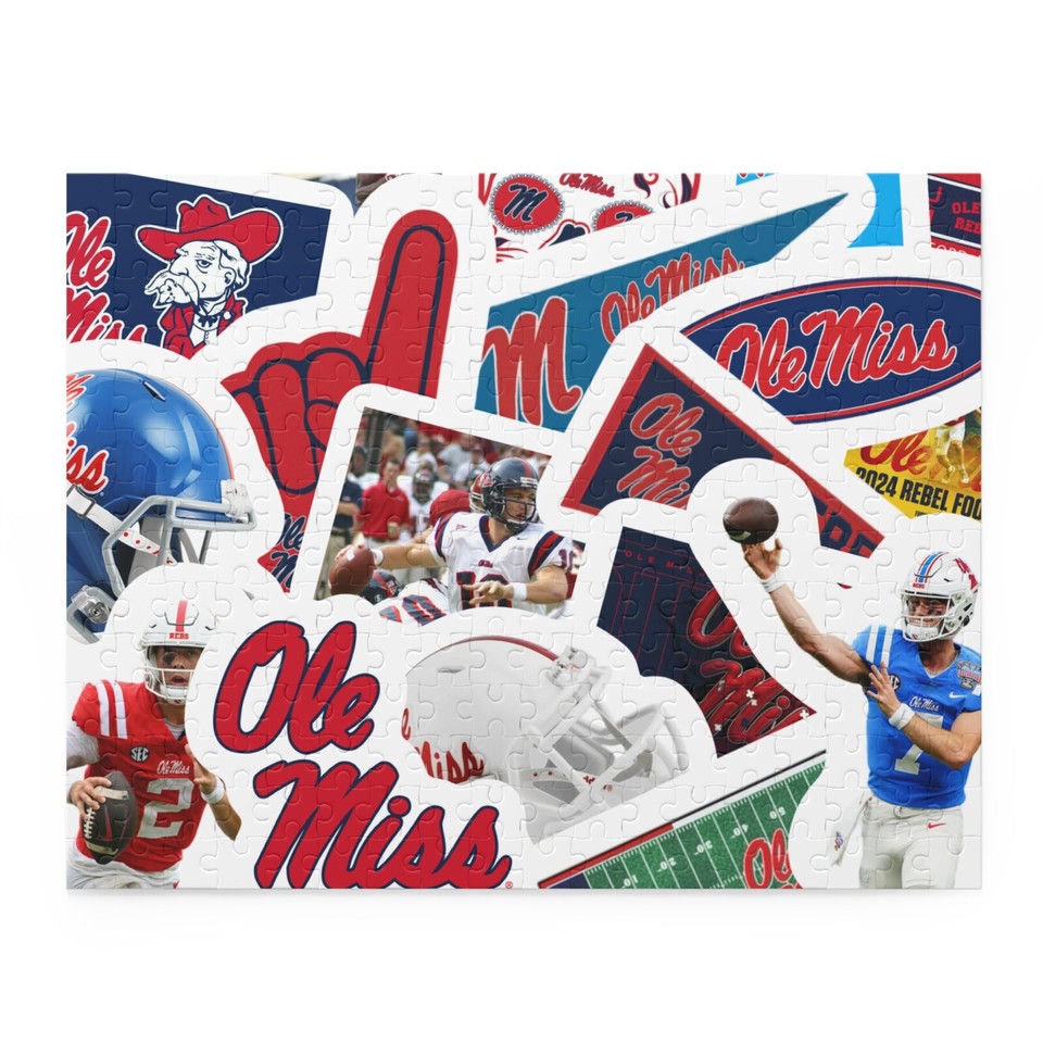 Ole Miss Football Puzzle Custom Made Puzzle Set 252 Piece eBay