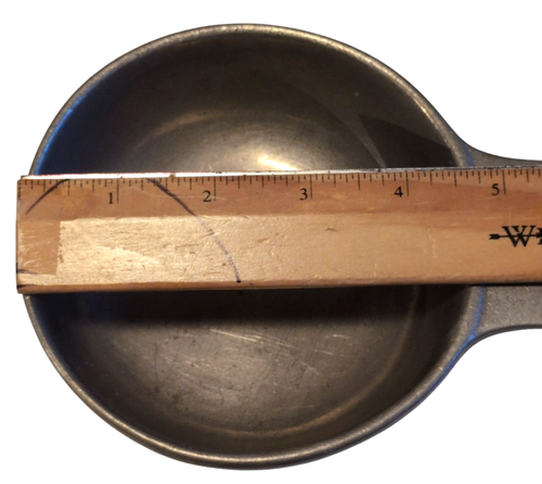 Carson Freeport PA Pewter Porridge Oatmeal 4,5" Bowls Handle Set of 4 - Picture 5 of 7