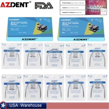 AZDENT Dental Ortho Super Elastic Niti Arch Wires Round Nature/ Metal Brackets