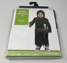 Reaper Grim Skeleton Toddler Halloween Costume Size 6-12 months NEW