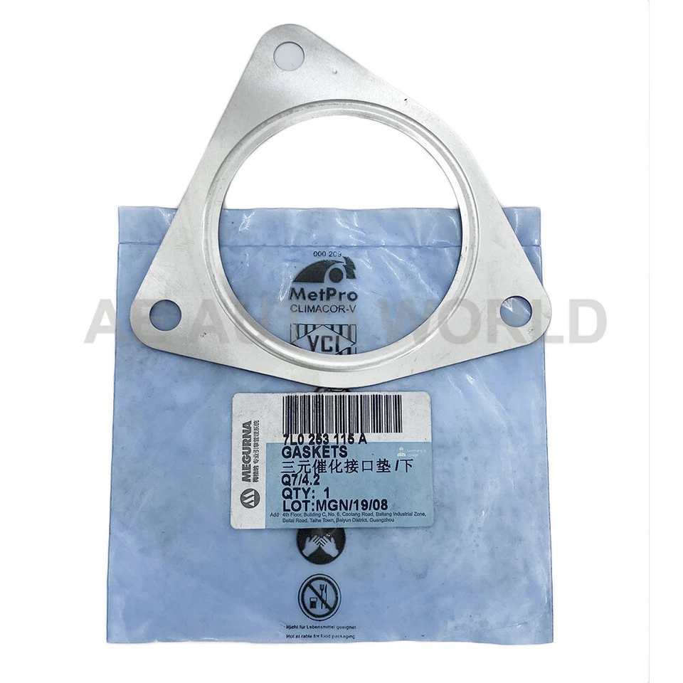 Tubo de escape a junta de colector para Volkswagen Touareg 2004-2016 7L0-253-115-A Foto 2 de 4