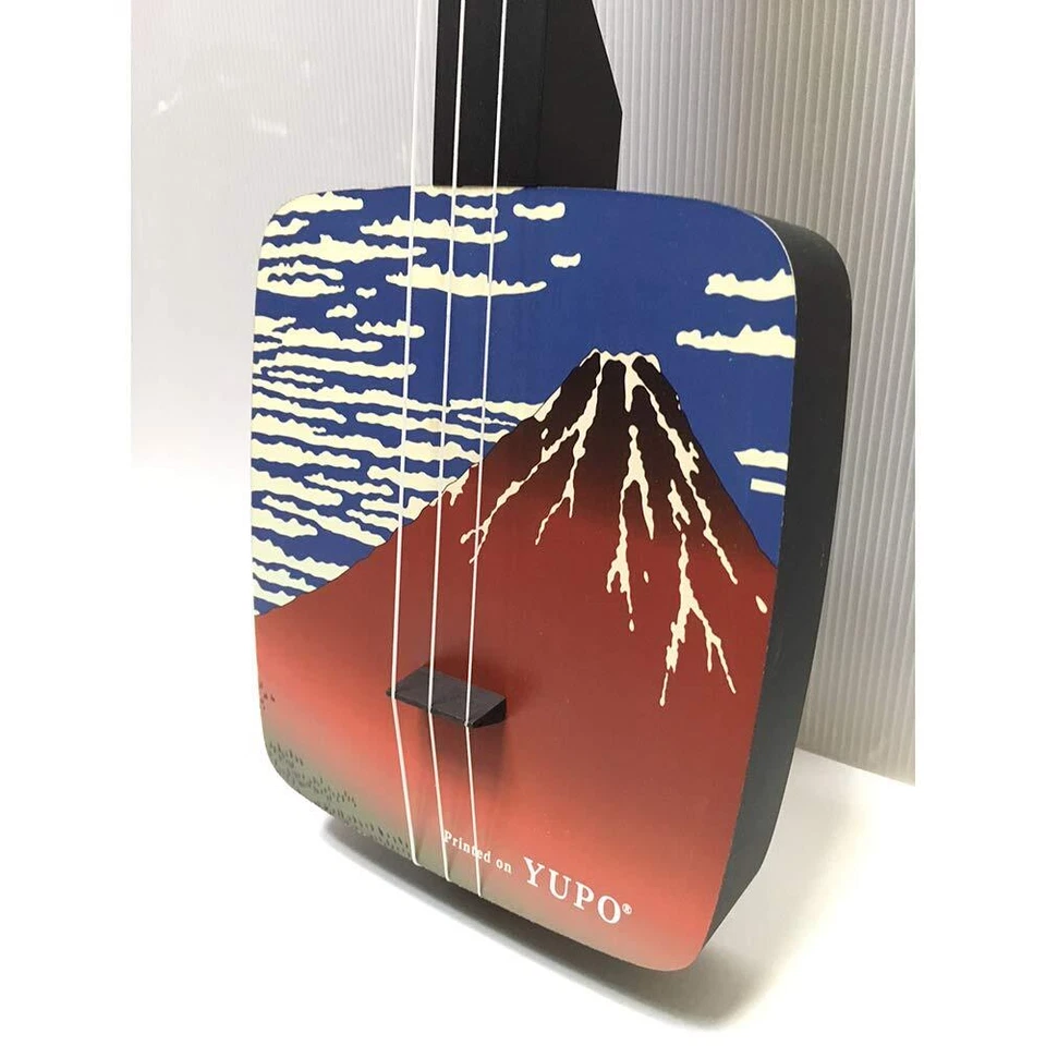 Sangenshi Kikuoka Shamisen Kojami Sansen Japanese Samisen Red Fuji JPN - Image 3 of 4