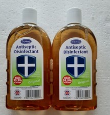 DR JOHNSONS ANTISEPTIC DISINFECTANT CLEANER 2 X 500ml 8.25 per litre