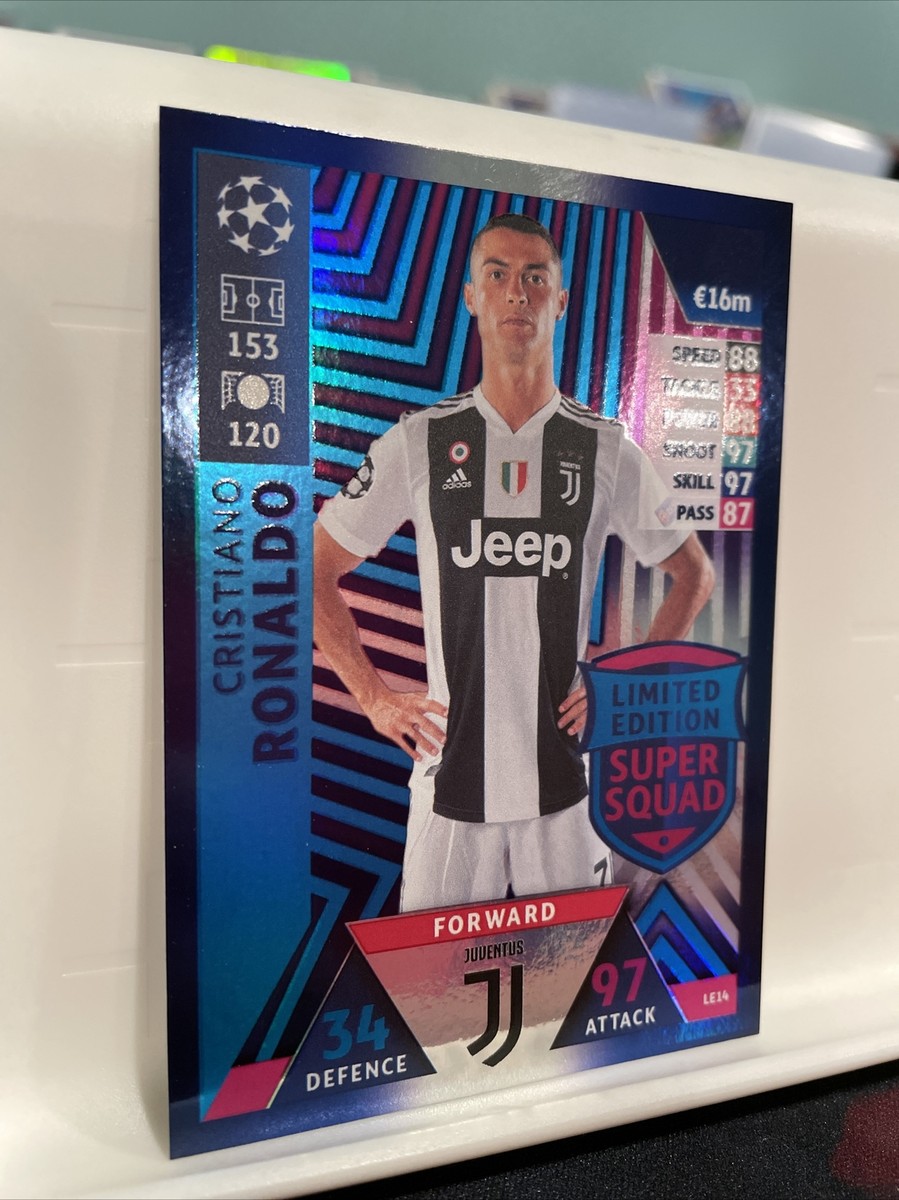 Cristiano Ronaldo Super Squad Foil LE14 Match Attax 2018 2019