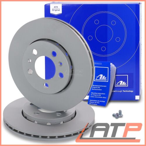 2X ATE BRAKE DISC FRONT VENTED VENTILATED Ø256 FOR AUDI A3 8L 96-03 A1 8X A2 8Z - Picture 1 of 5