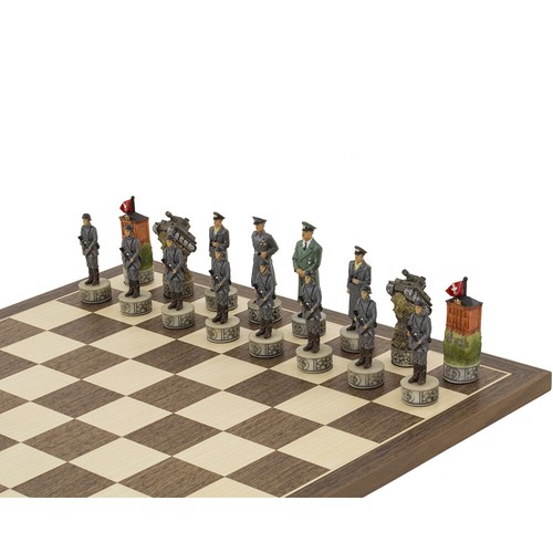 Hitler gegen Roosvelt, 2. Weltkrieg handbemalte Themenschachfiguren von... - Bild 5 von 8