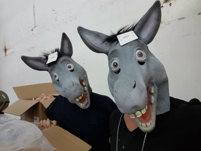 New Halloween Donkey Shrek Latex Full Mask Really High Quality From Movie Shrek Ebay