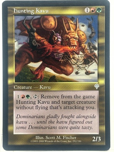 Hunting Kavu LP* Invasion ENGLISH 252/350 mtg -UnltdCards - Picture 1 of 2