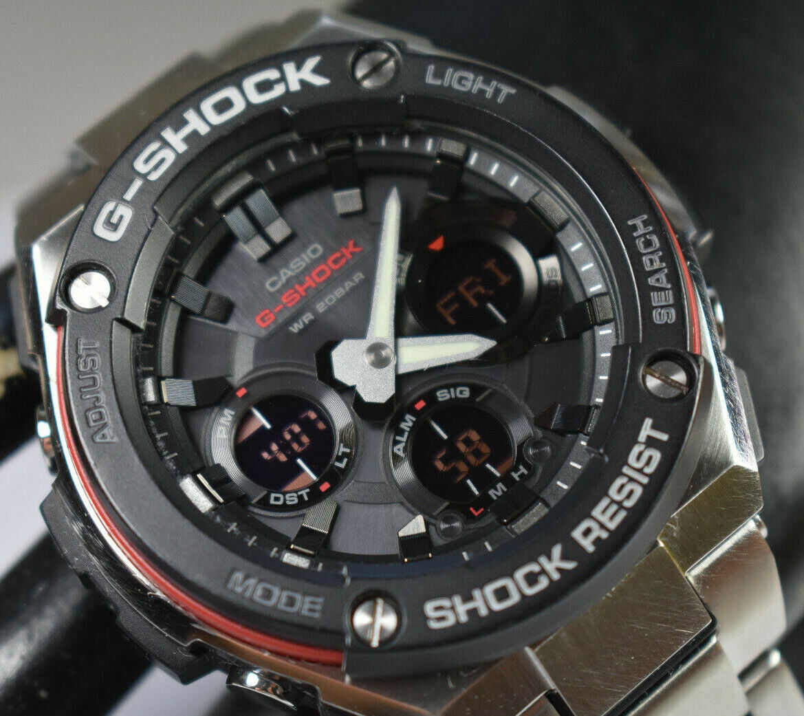 Casio Tough Solar G-SHOCK G-STEEL GST-S100D-1A4 (5445) Men's Casio Tough Solar G-SHOCK G-STEEL GST-S100D-1A4 (5445) Men's