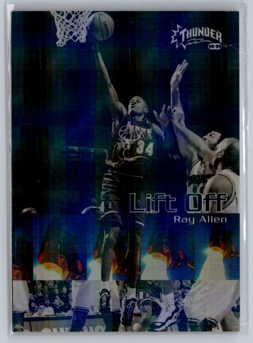 1998-99 SkyBox Thunder #2 LO Ray Allen Lift Off