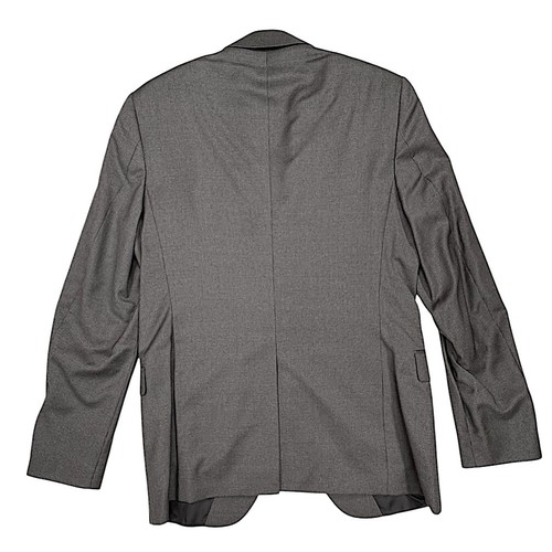 Theory Wellar Castile Blazer Jacket Micro Stripe Two Button Gray Virgin Wool 40R - Picture 2 of 13