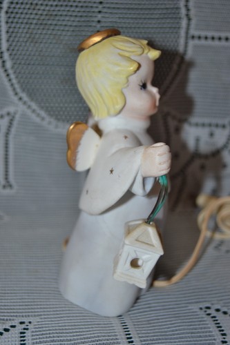 Linterna de Navidad de cerámica vintage ~ estrellas en el vestido / no funciona - Imagen 4 de 10
