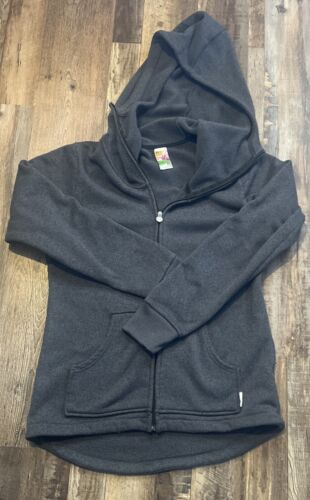 Burton Full Zip Dryride Hoodie Jacket Gray Women XL Fleece Long Sleeve