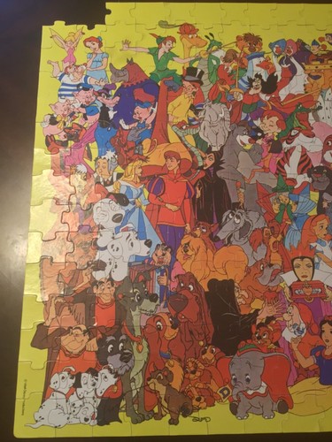 Vintage 1981 Whitman Disney Fantasy Characters 300 Piece Puzzle Missing 2 Pieces - Picture 3 of 12