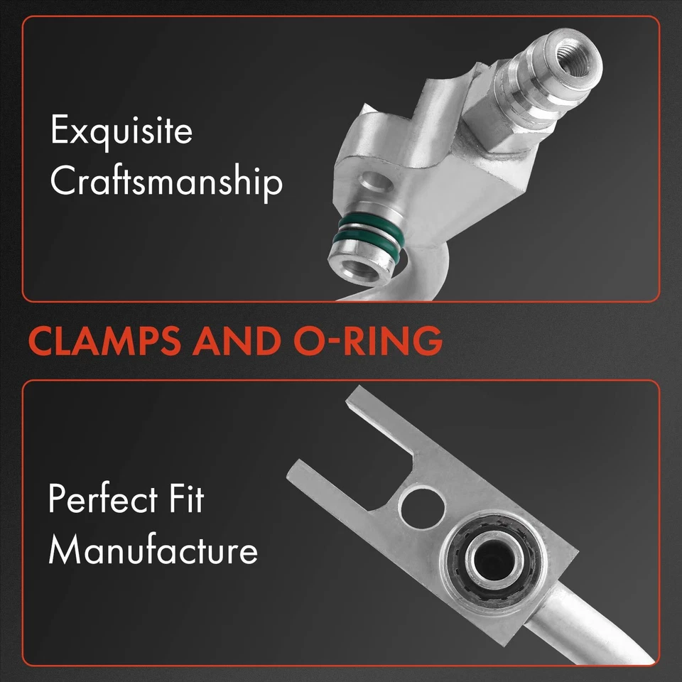 Manguera de línea de descarga de refrigerante de aire acondicionado para Fiat 500 2012-2017 L4 1,4 L 68073142AE Foto 3 de 4