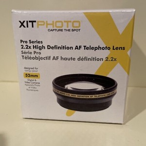 XIT Pro Series 2.2X High Definition AF Telephoto Lens 52mm NIB read description!