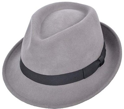 Elegant 100% Wool Trilby Hat Waterproof 