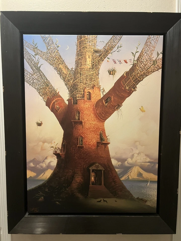 Impresión Giclee Vladimir Kush Sobre Lienzo De Árbol Genealógico Foto 2 de 4