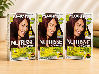 (6,65 /Einheit) Garnier Nutrisse Creme Intensiv-Coloration,046 Hibiscus 3er Pack