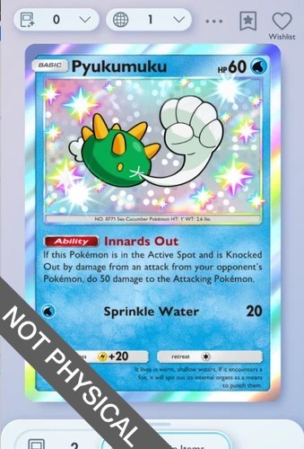 pyukumuku pokemon card Pokemon Card SEALED SWSH Black Star Promos SWSH169 Pyukumuku Prereleas –  Brokenvase Games main image 1