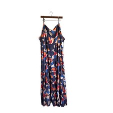 Nine West Women's Plus Size 4X Maxi Dress Sleeveless Abstract Print