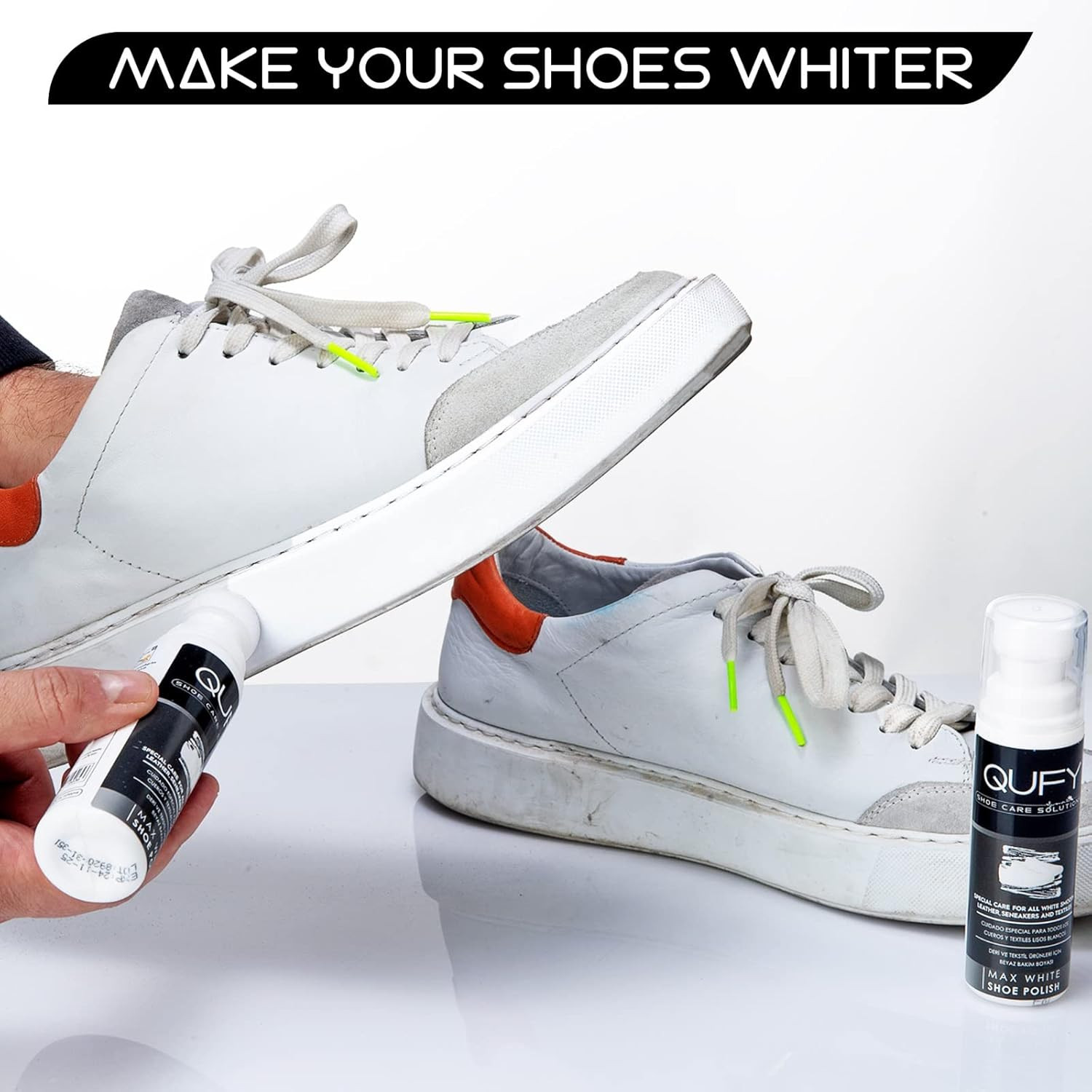 Max White Shoe Polish 'Sneaker Whitener for Shoes ' Canvas Leather and Textiles