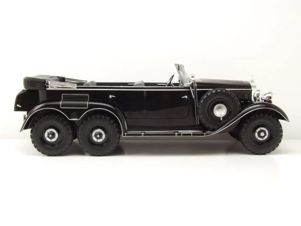 Mercedes G4 Cabrio W31 1938 schwarz Modellauto 1:18 MCG - Bild 4 von 4