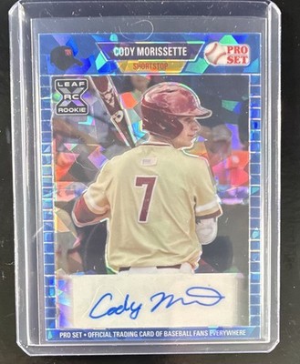 Leaf 2021 Pro Set Metal Cody Morissette PA-CM1 Rookie Auto /25