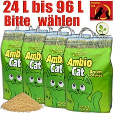 Ambio Cat Green Power Streu - Best Naturklumpstreu - Original Cat`s Katzenstreu