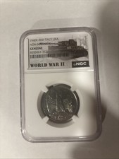 1940R XVIII ITALY LIRA NON MAGNETIC GENUINE GRADE WW2 ERA COIN NGC SLAB