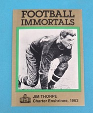 1985-88 Football Immortals #114 Jim Thorpe Canton Bulldogs FOOTBALL Card